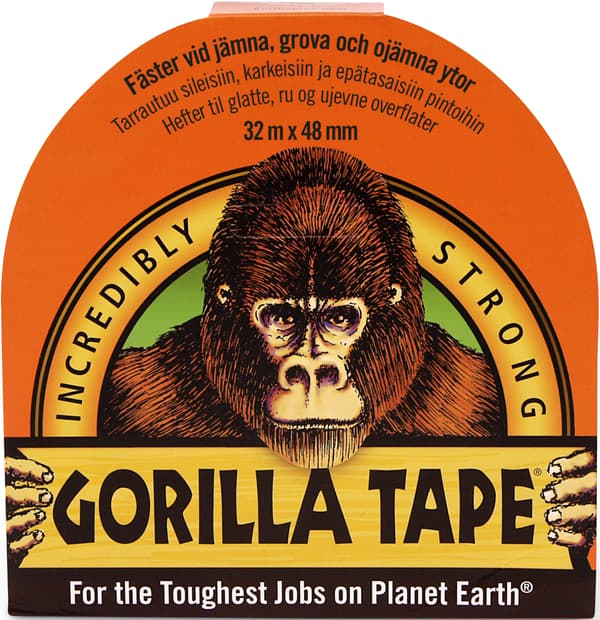 Gorilla Teip svart 32mx48mm