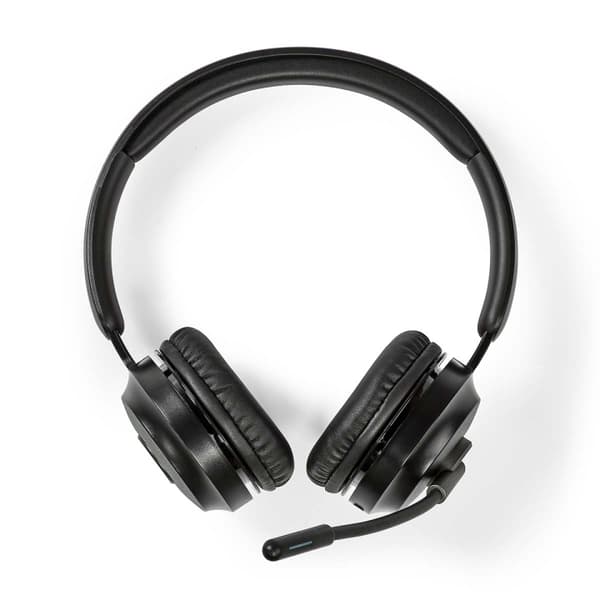Nedis PC-headset | On-Ear | Stereo | Bluetooth | Fold-væk-mikrofon | Sort