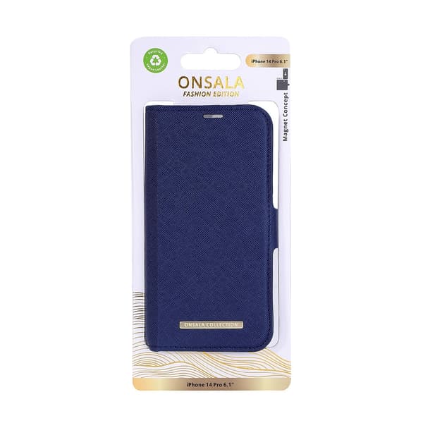 Onsala Wallet Eco Navy Blue iPhone 14 Pro