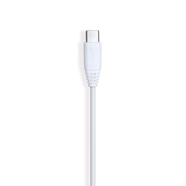 Gear Ladekabel USB-A til USB-C 2.0 0.3m Hvit Rund