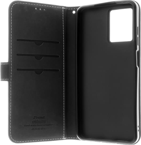 Insmat Exclusive Flip Case -lompakkokotelo, HMD Pulse / Pulse+ /. Pulse Pro, musta