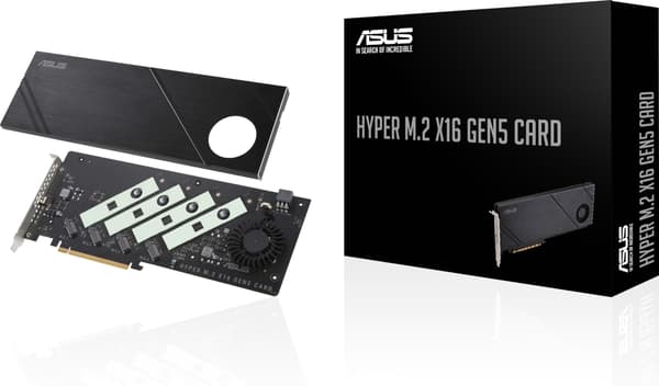 ASUS Hyper M.2 x16 Gen5 Card -adapteri