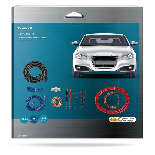 Nedis Bil Audio Connector Kit | 1200 W | Guldplaterad | Presentbox