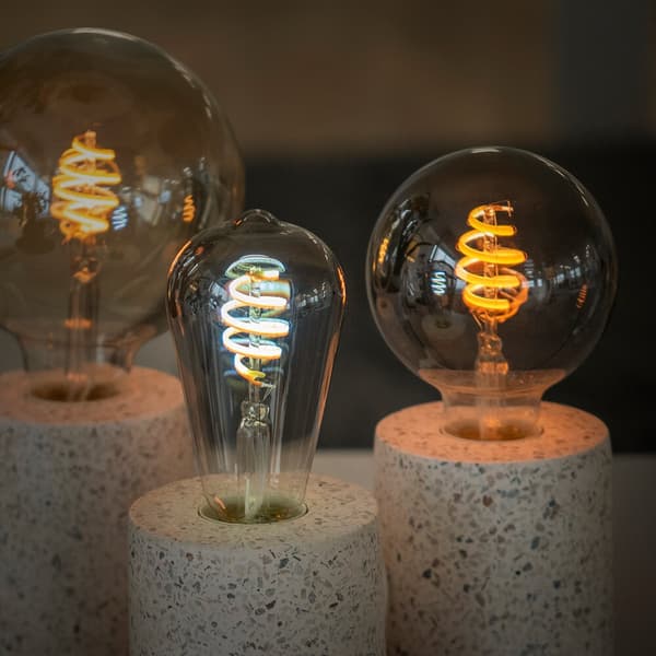 Hombli Smart lampe Filament E27 G95-Smoke CCT