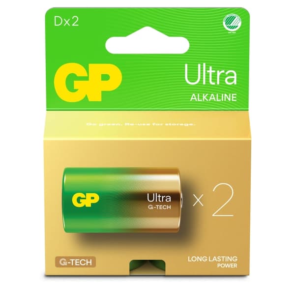 GP Paristo Ultra Alkaline D LR20 2-Pack