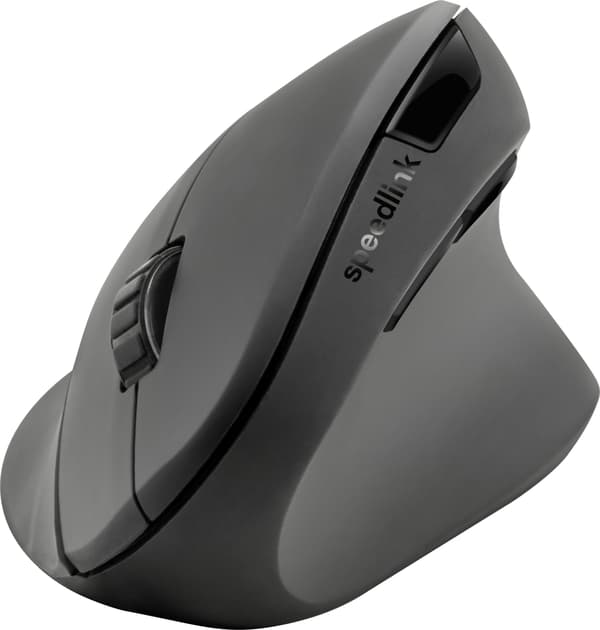 Speedlink PIAVO Ergonominen vertikaalinen hiiri - langaton, kumimusta