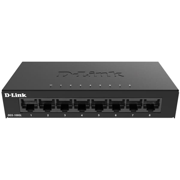 D-Link DGS-108GL 8-Port Gigabit Switch - Pre-owned, Klass A