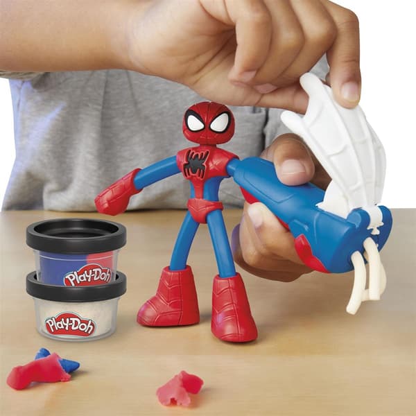 Play-Doh Marvel Spider-Man & Compound (leikkimassa)