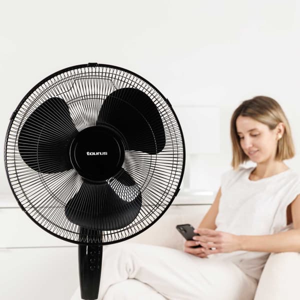Taurus Gulvventilator Greco 16 CR Sort 108-132 cm