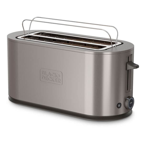 BLACK+DECKER Brødrister 2 Skiver Lang 1500W Rustfrit Stål