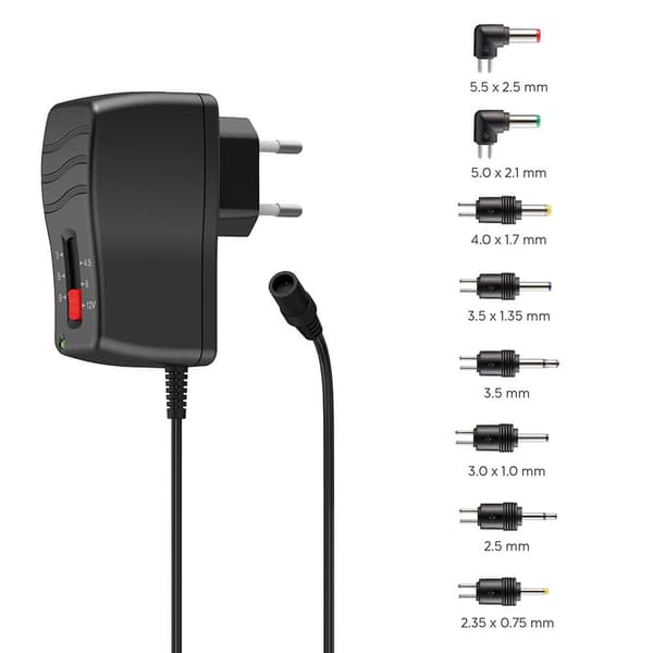 Hama Universal Switchable Power Supply 1000mA 8 Adapters