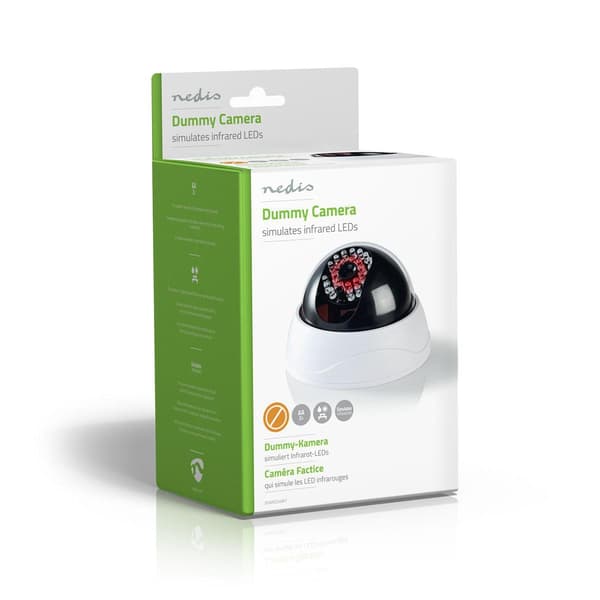 Nedis Dummy Säkerhetskamera | Kupol | Batteridriven | Inomhus | Vit