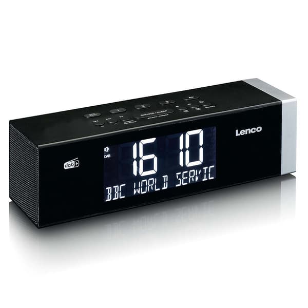 Lenco DAB+ FM-kelloradio Bluetoothilla