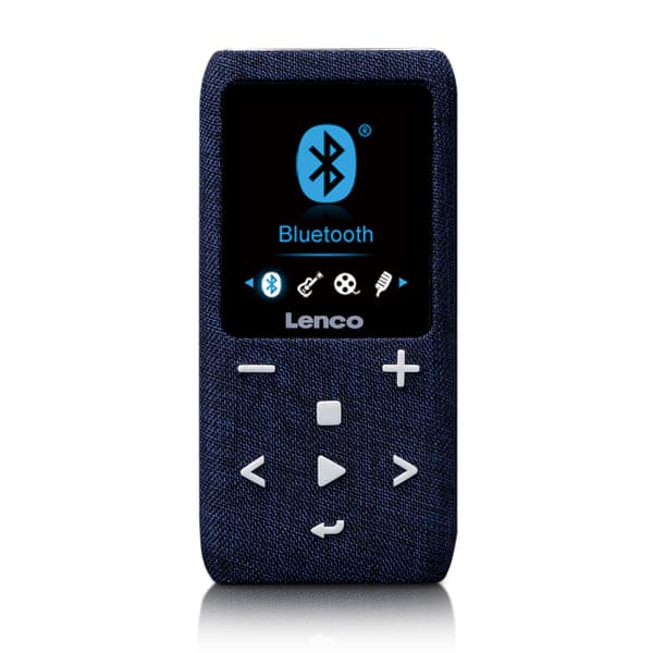 Lenco MP3/MP4-spiller med Bluetooth® 8 GB Micro SD-kort Blå