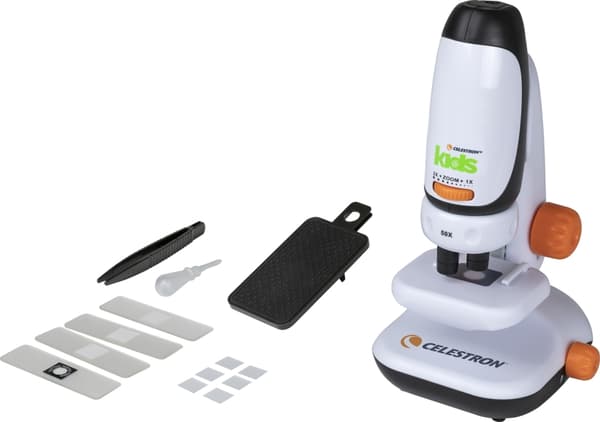 Celestron Lasten mikroskooppi puhelinsovittimella