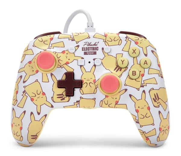 PowerA NSW ENH trådbunden handkontroll - Pikachu Blush