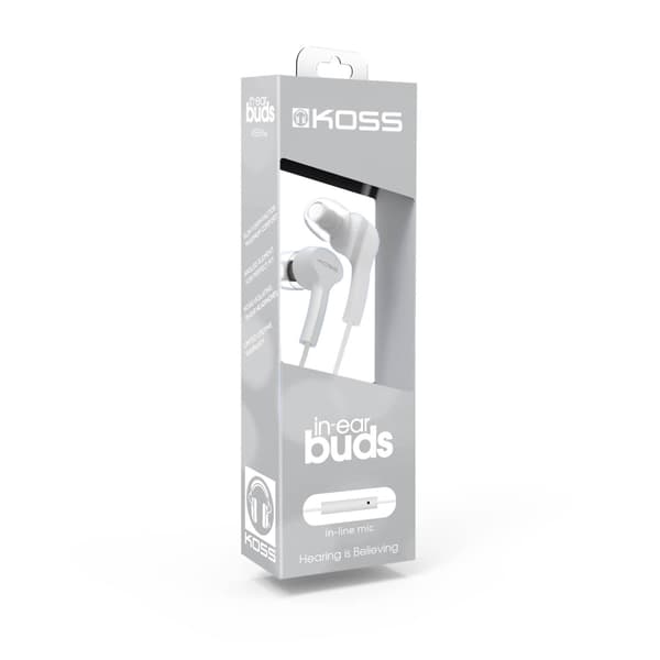 Koss Hörlur KEB9i  In Ear Mic Vit