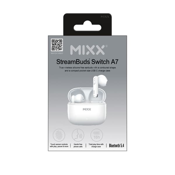 MIXX Øretelefoner Switch A7 In-Ear Tws Hvid