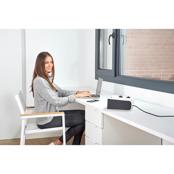 BLACK+DECKER Varmevifte 2000W Hvit Flat