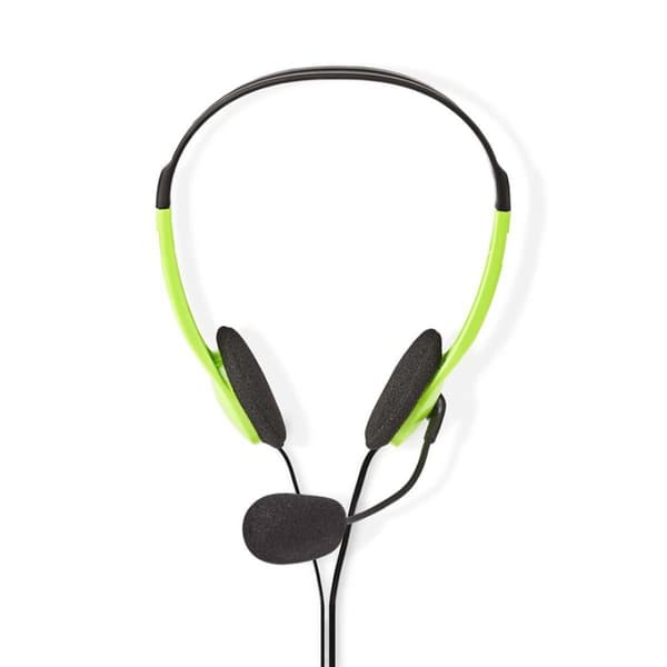 Nedis PC-headset | On-Ear | Stereo | 2x 3.5 mm | Fold-væk-mikrofon | Grøn
