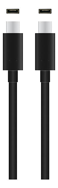 QNECT Thunderbolt 3 male - USB type C male, 0.5m