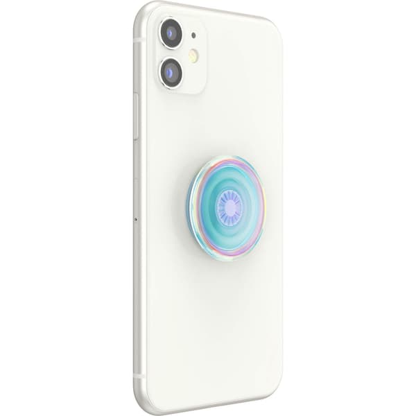 PopSockets Matkapuhelimenpidike PopGrip Original Clear Iridescent