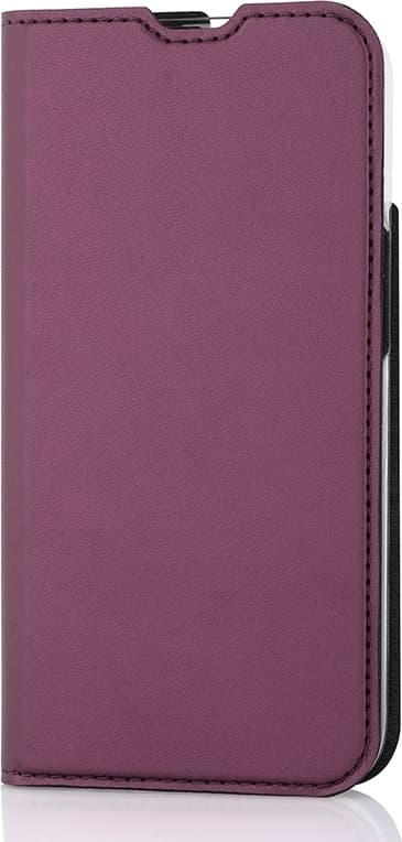 Wave BookCase skyddsfodral, iPhone 14, Smoky Sangria