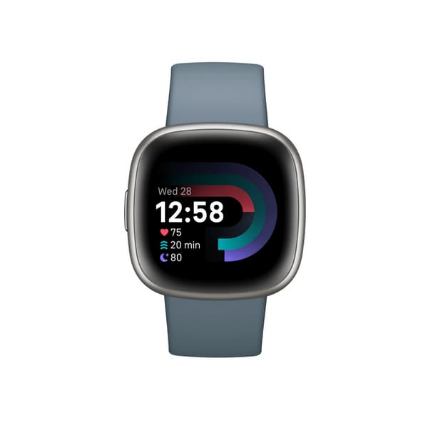Fitbit Versa 4 Blå/Platina