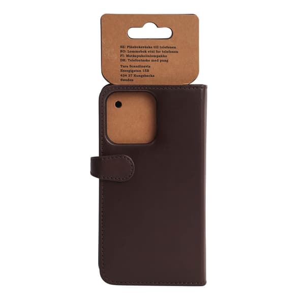 Buffalo Wallet Læder Til 3 kort iPhone 13 Pro Brun