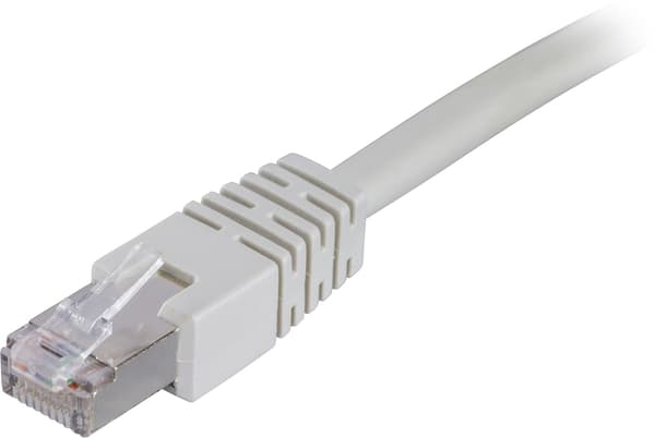 DELTACO, F/UTP, Cat6 patchkabel, LSZH, 5m, grå