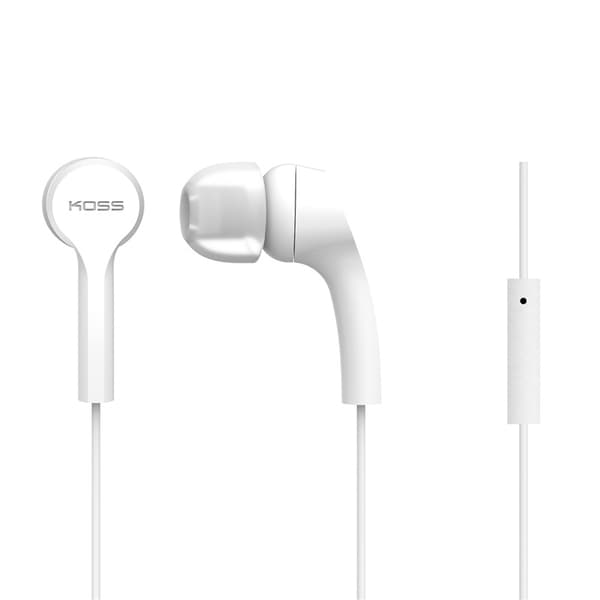 Koss Øreplugger KEB9iW Hvit In-Ear med one touch mic