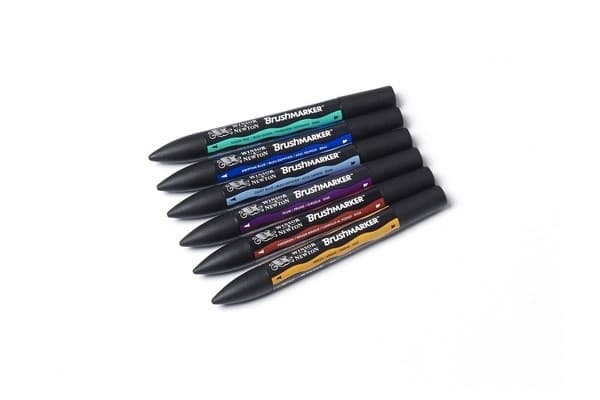 Winsor Penselmarkør 6stk, Rich Tones