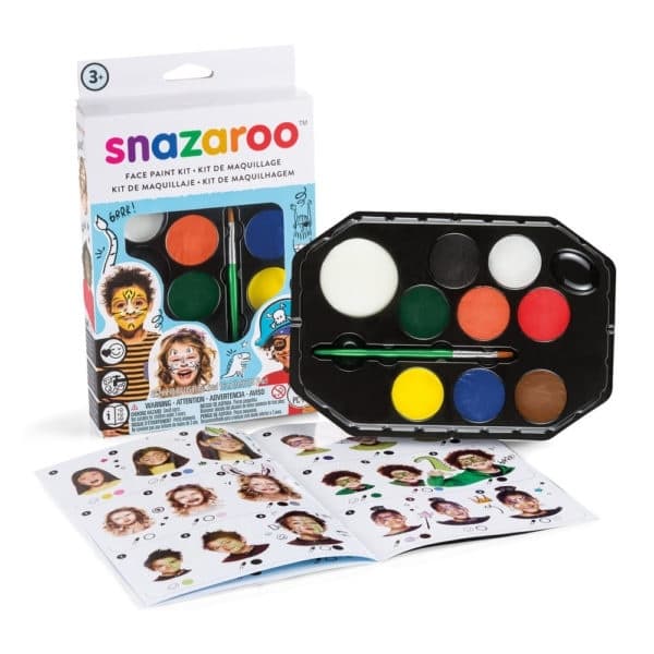 Snazaroo Ansiktfärg 10 delar + Guide