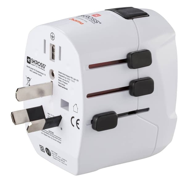 Hama Rejseadapter Verden Pro Light USB 3-ben