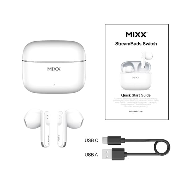 MIXX Hörlurar Switch A7 In-Ear Tws Vit