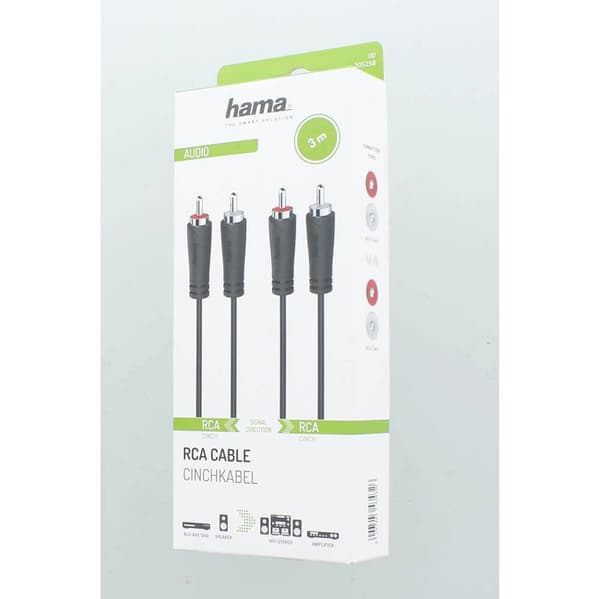 Hama Audiokabel 2 RCA - 2 RCA 3.0m