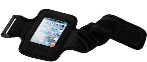 Svart armbånd for iPhone - 8x16 cm