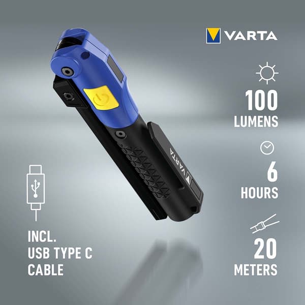 Varta Work Flex® multifunktionslampe F20R genopladelig