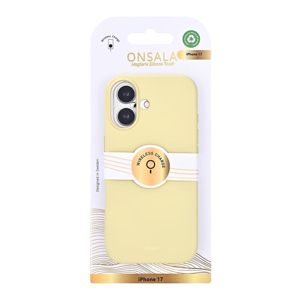 Onsala Mobilskal med Silikonkänsla Lemon - iPhone 17