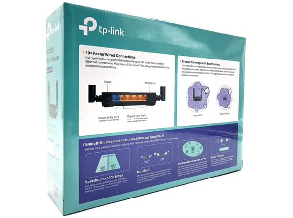 TP-Link Archer C64 V1 trådlös router Desktop