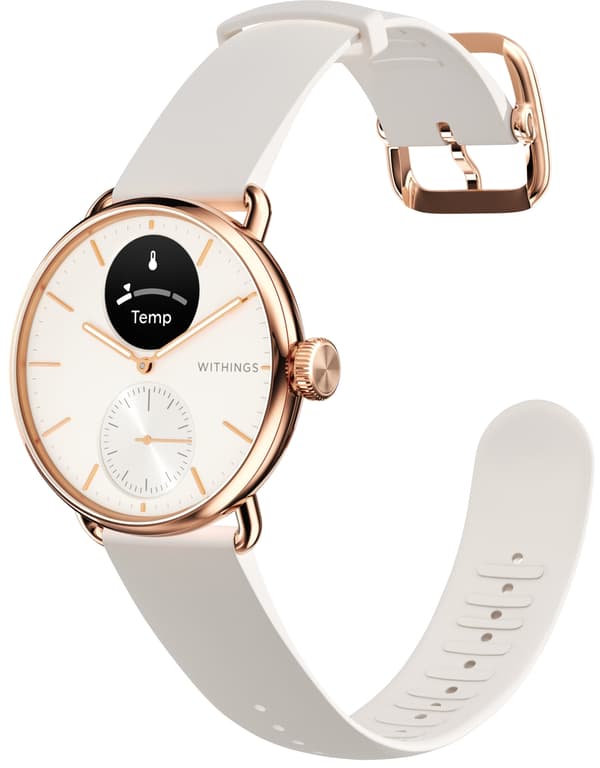 Withings Scanwatch 2 smartklocka, 38 mm, roséguld