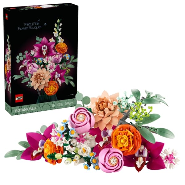 LEGO Botaniska - Vacker rosa blomsterbukett (10342)