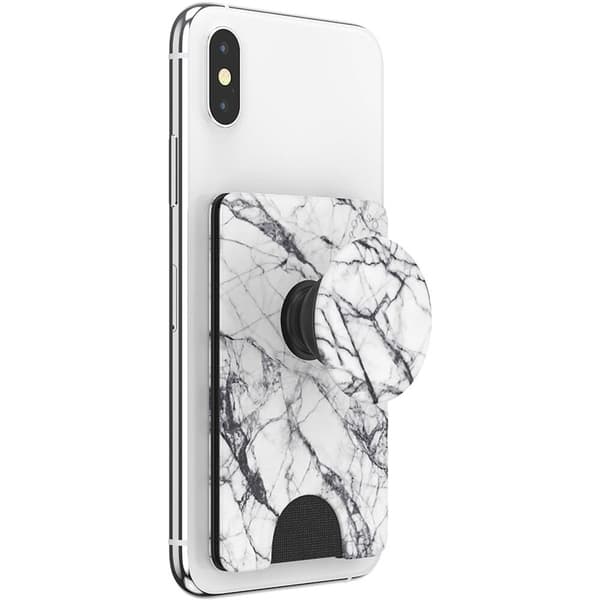 PopSockets PopWallet+ Dove White Marble