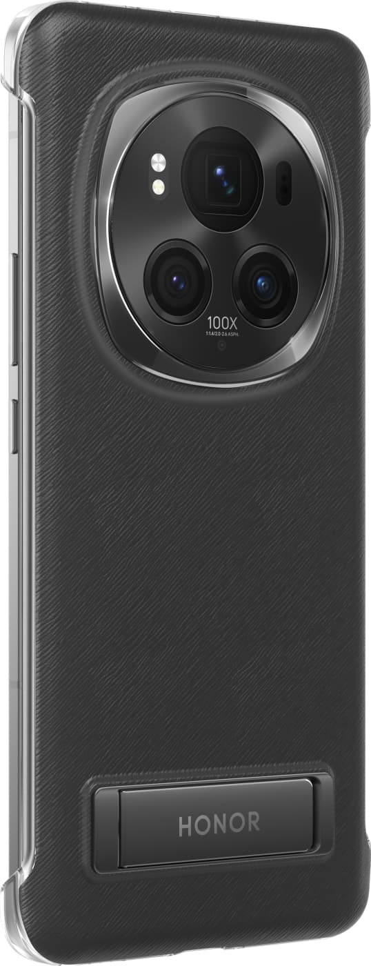 Honor Magic6 Pro skyddsfodral med stativ, svart