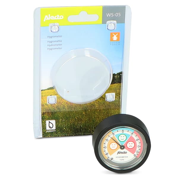 Alecto Analogt hygrometer Sort