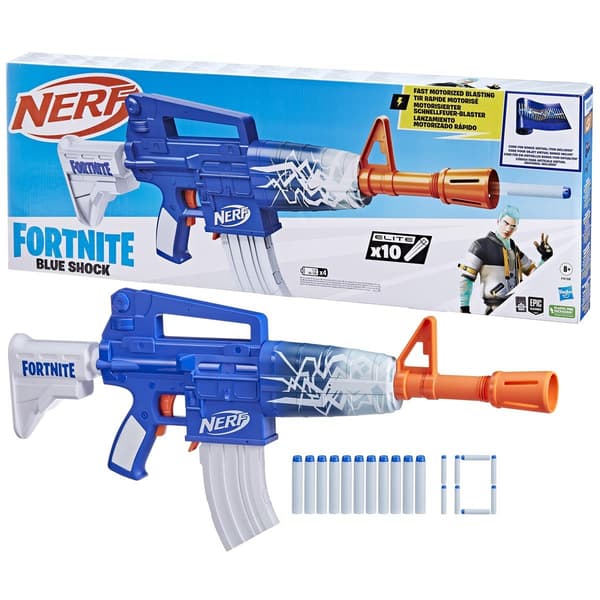 NERF Fortnite blå chock