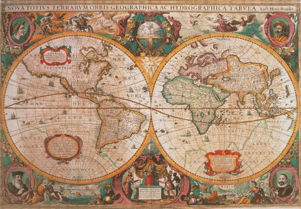Clementoni 1000 stk CB samling af høj kvalitet OLD-MAP