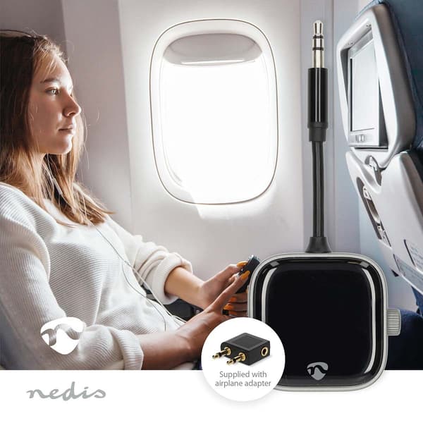 Nedis Bluetooth® Transmitter | Indgang til lyd- / video- / dataforbindelser: 3.5 mm | Audio / video / dataforbindelser output: 1x 3.5 mm Audio Out | S