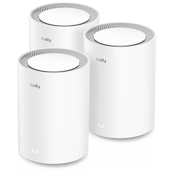 CUDY Mesh Solution M3000 3-pk WF6 AX3000 Gigabit 2.5G White