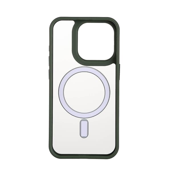 Onsala Mobilskal Bumper MagSeries Green & Clear - iPhone 15 Pro